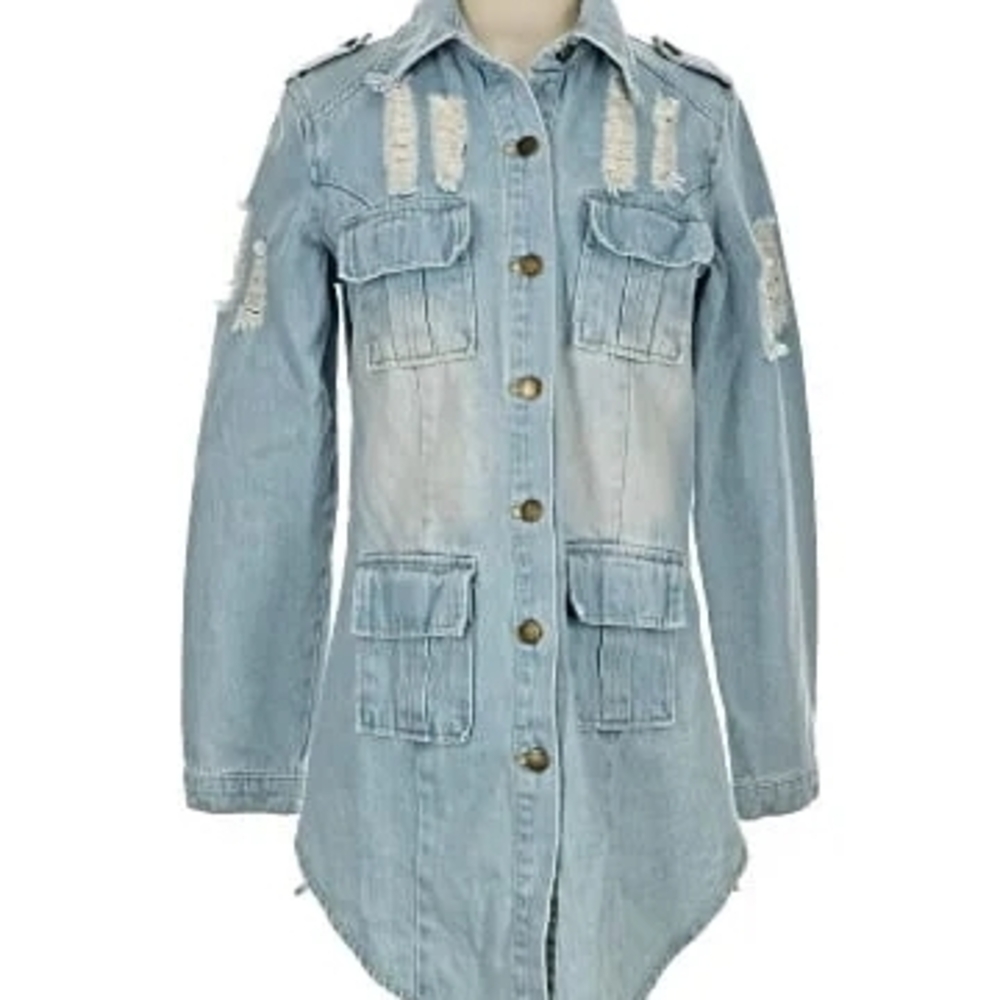 Distressed Denim Jacket